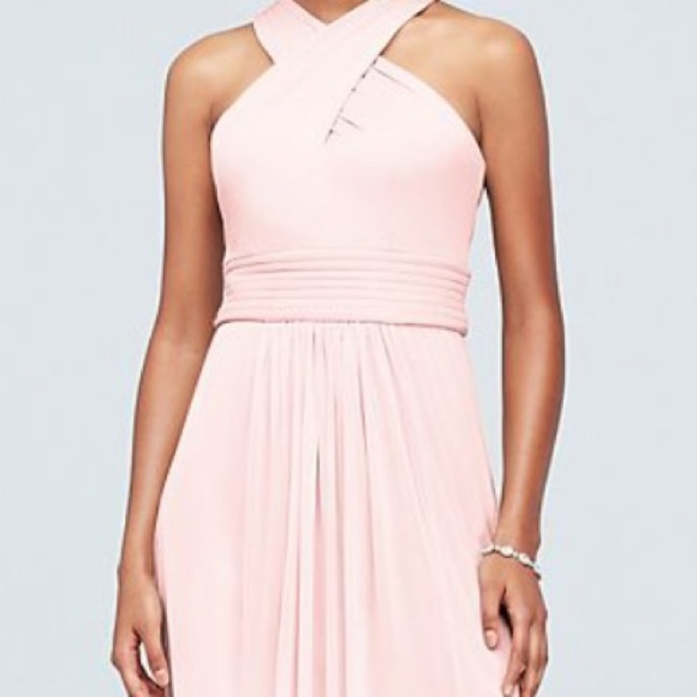 NWT David’s Bridal Bridesmaid Dress Size 6 in Petal